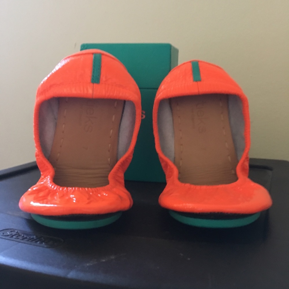 Tieks Outrageous Orange Neon 7 View 3
